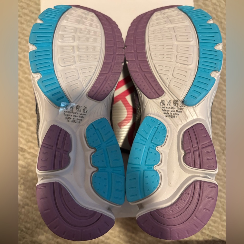 Ryka Women's Gray and Purple Sneakers - Picture 5 of 6